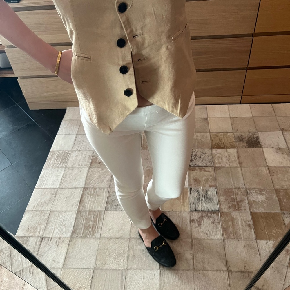 Zara white pants size S